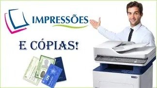 Impressão preto e branco