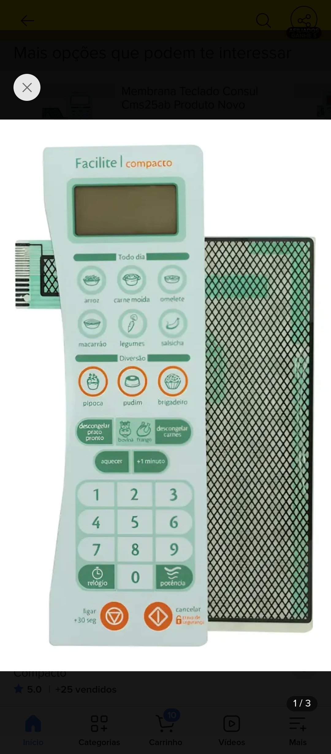 Membrana para microondas
